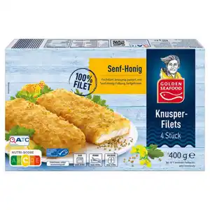 GOLDEN SEAFOOD Knusperfilets 400 g, Senf-Honig