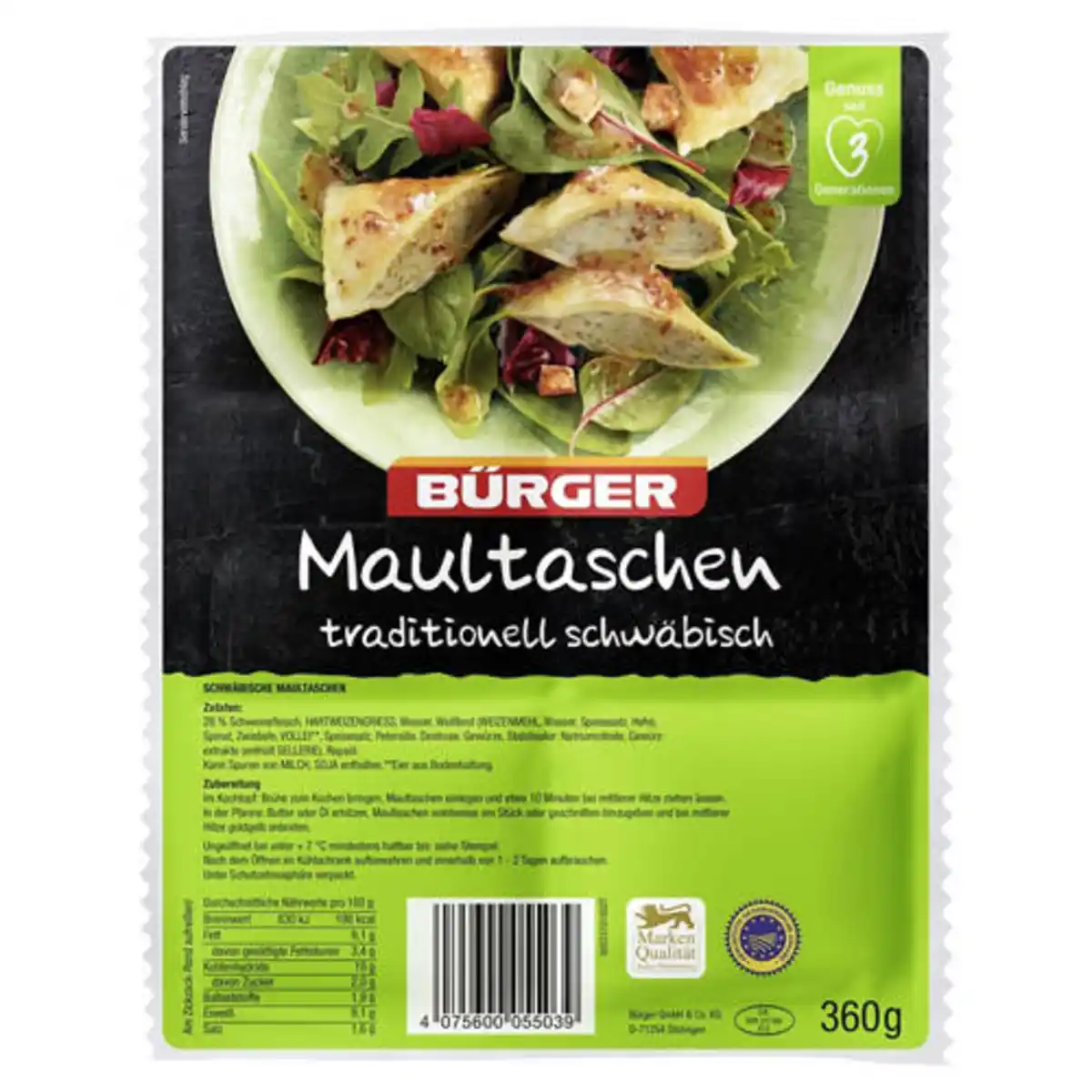 Bild 1 von BÜRGER Maultaschen 360 g