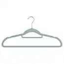 Bild 1 von HOME CREATION Beflockte Kleiderbügel 6er-Pack, Grau