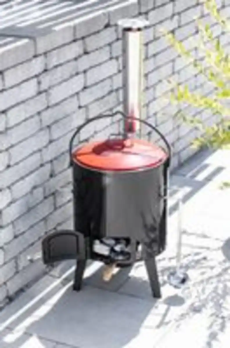 Bild 2 von HC Garten & Freizeit Grillgourmet Emaillierter Eintopfofen/Gulaschkanone