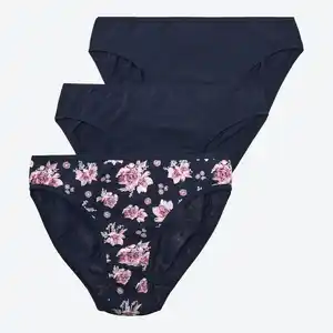 Damen-Minislips aus Baumwollmix, 3er-Pack