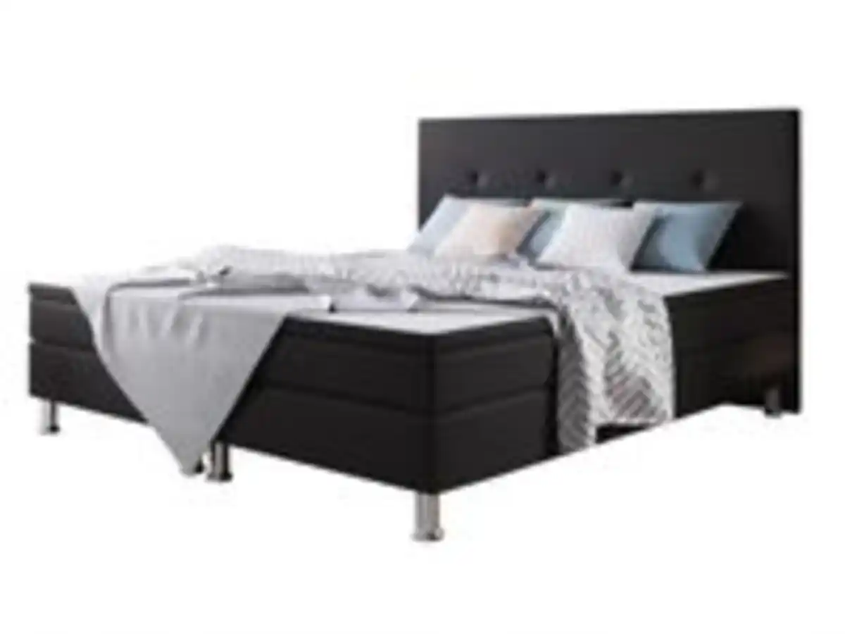 Bild 2 von IHG Boxspringbett Jump 180x200 Webstoff Schwarz Typ 2
