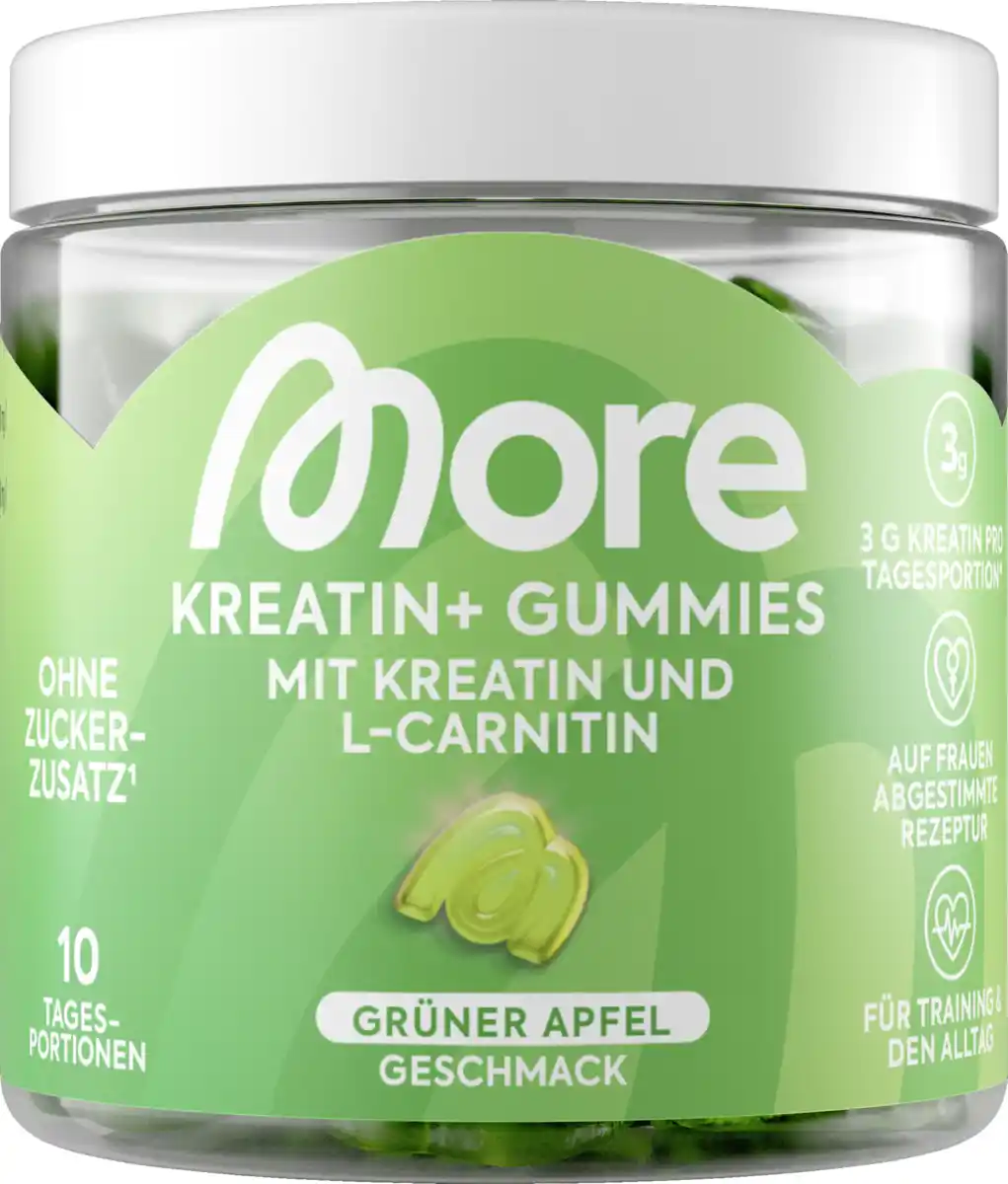 Bild 1 von More Creatine+ Gummies Grüner Apfel