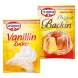 Dr. Oetker Backzutaten Vanillin-Zucker, Backpulver oder Hefe