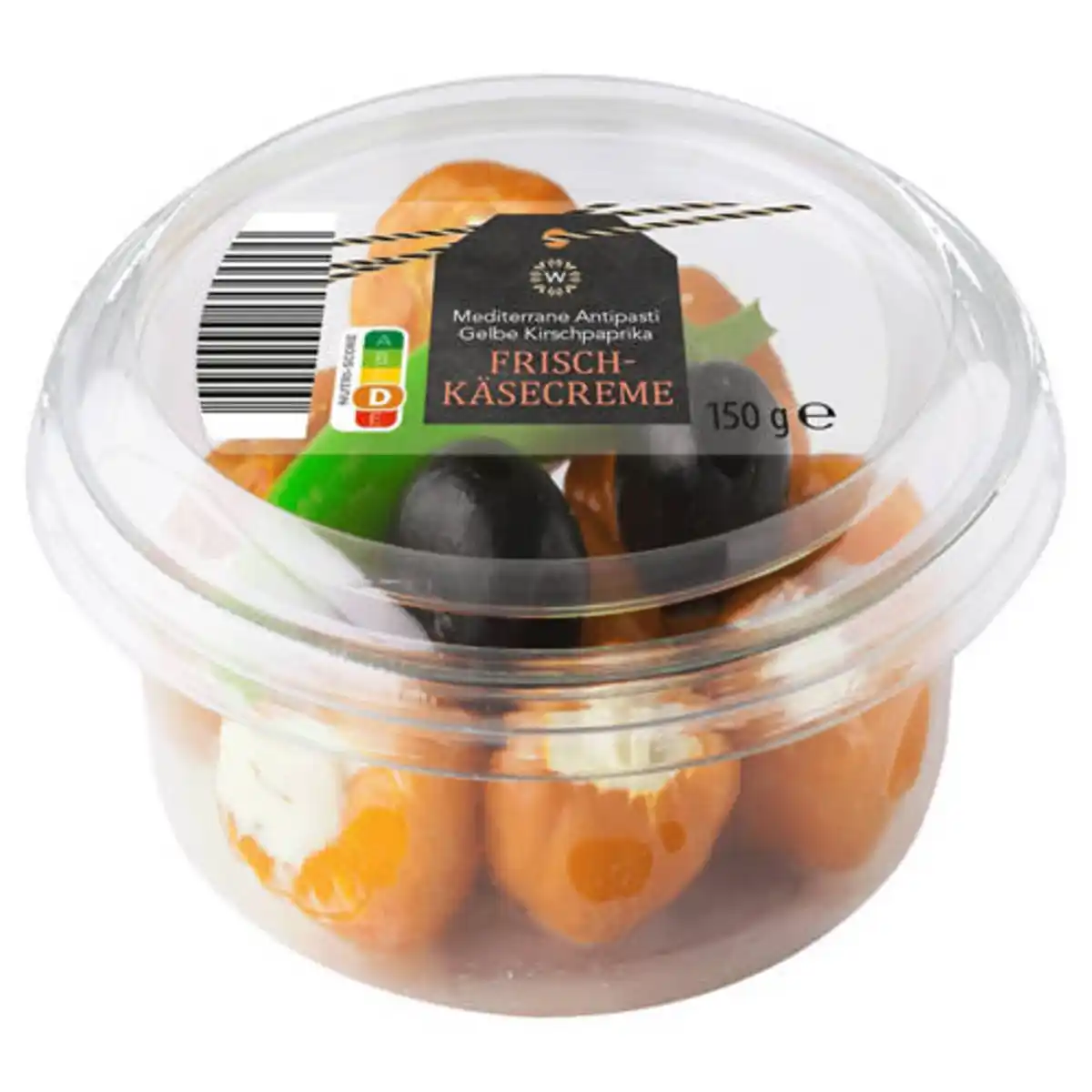 Bild 1 von WONNEMEYER Kirschpaprika 150 g, Gelbe Kirschpaprika-Frischkäse
