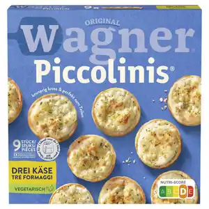 ORIGINAL WAGNER Piccolinis 270 g, Drei-Käse