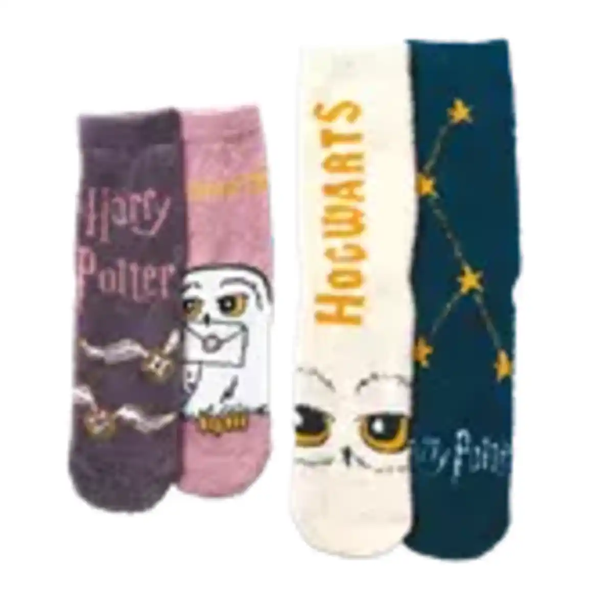 Bild 1 von Harry Potter 2 Paar Chenille-Kuschelsocken