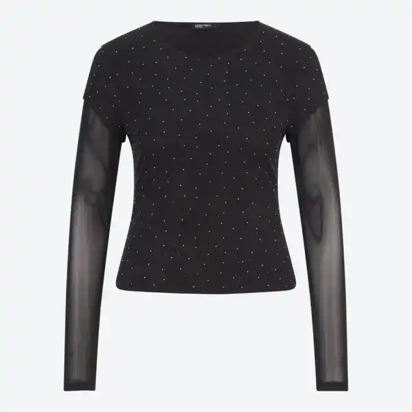 Bild 2 von Damen-Langarmshirt mit Glitzer