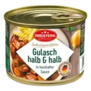 Dreistern Gulasch halb & halb