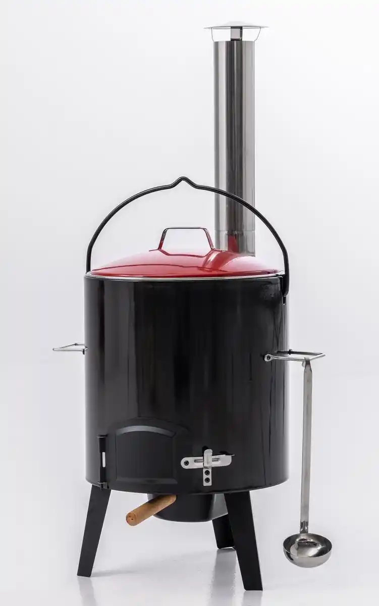 Bild 1 von HC Garten & Freizeit Grillgourmet Emaillierter Eintopfofen/Gulaschkanone