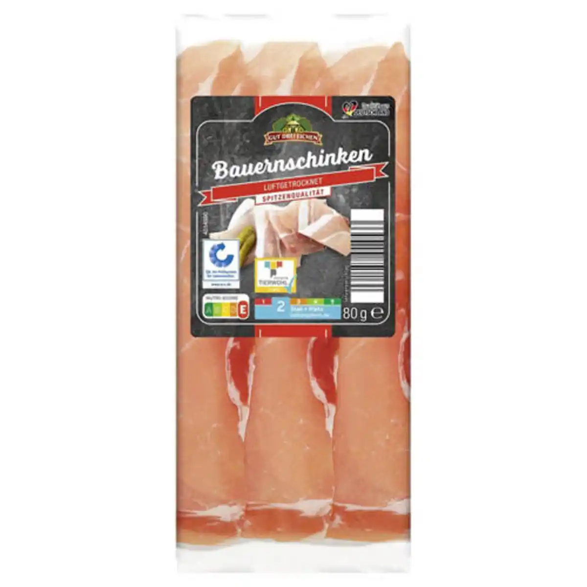 Bild 1 von GUT DREI EICHEN Genießer Schinken 80 g, Bauernschinken