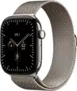 Bild 1 von Apple Watch Series 12 (46mm) GPS+5G Smartwatch Titan mit Milanaise Armband S/M natur/natur