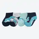 Bild 1 von Baby-Jungen-Sneaker-Socken mit Krokodil-Motiv, 4er-Pack