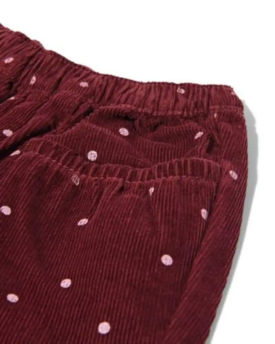 Bild 4 von Babyhose, Comfy Fit, gerippt und getupft bordeauxrot