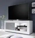 Bild 1 von Home affaire Lowboard Basic Breite 140 cm, TV-Board 1 Tür, 2 offene Fächer (Glasboden), TV-Kommode, Metallgriff, moderne Rahmenoptik, Farbauswahl