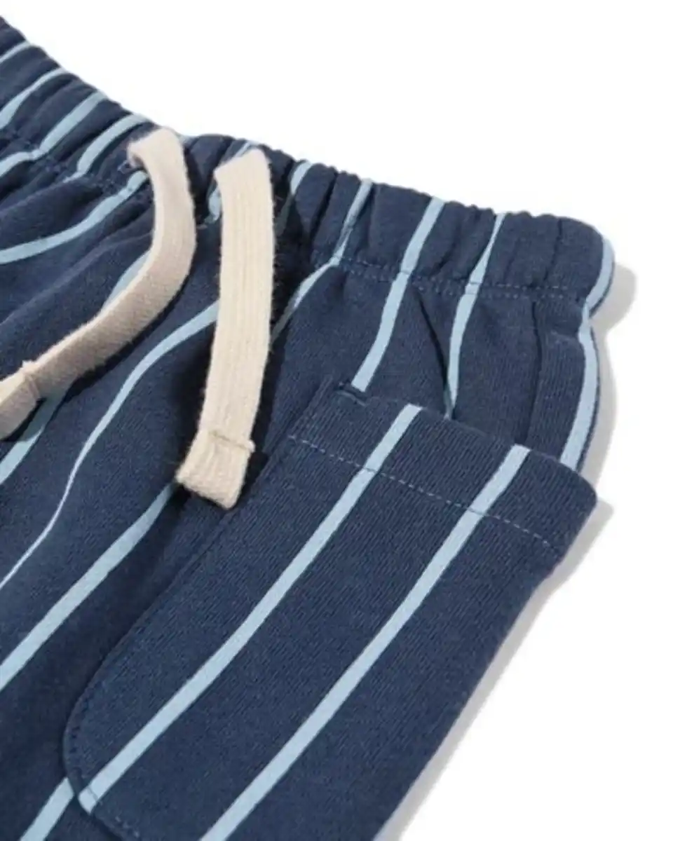 Bild 4 von Babyhose, Comfy Fit, aus Sweatstoff, gestreift blau