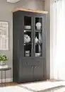 Bild 1 von OTTO home Vitrine Westminster, Hochschrank im Landhausstil, Glasvitrine, Stauraumelement Metallgriffe, ausreichend Stauraum, in 2 Farben erhältlich