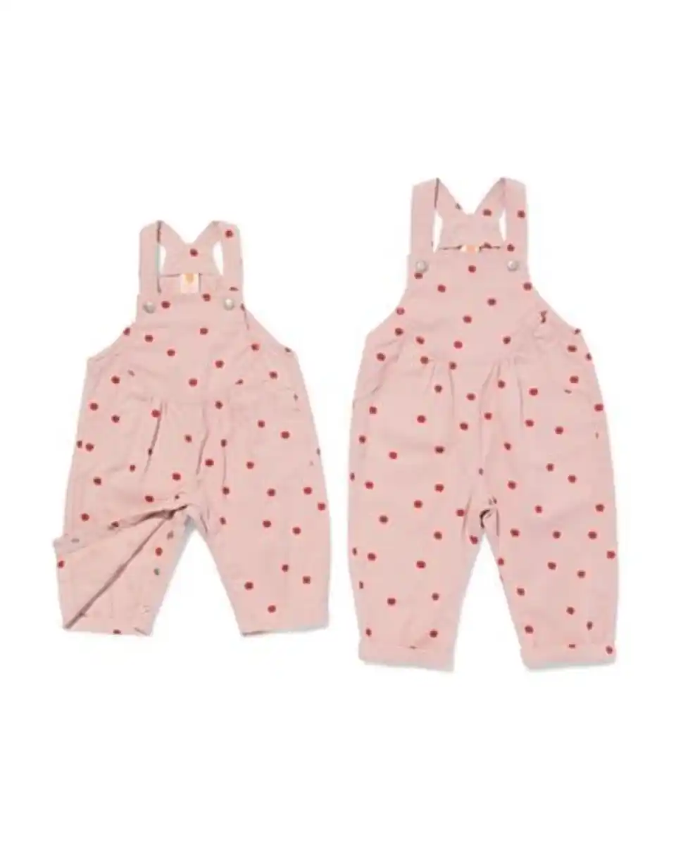 Bild 4 von Baby-Latzhose mit Äpfeln rosa