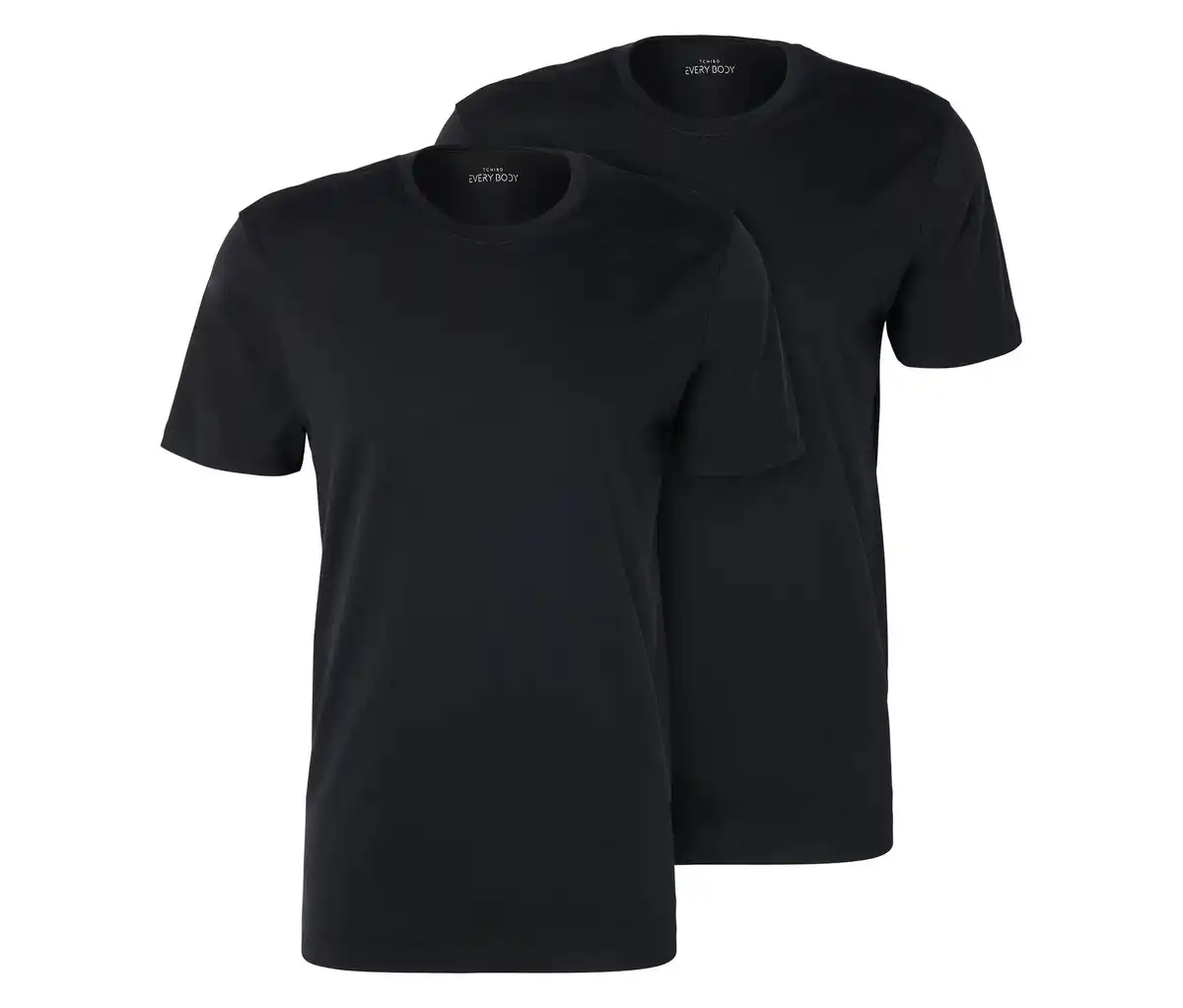 Bild 1 von 2 T-Shirts mit Rundhalsausschnitt, schwarz
