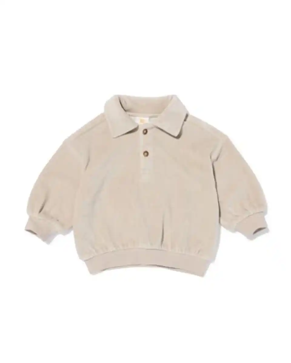 Bild 1 von Babypullover aus Velours grau