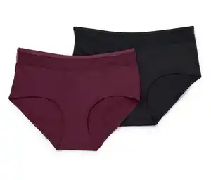 2 Midwaist-Pantys mit Mesh-Einsatz