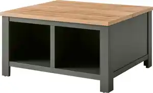 Home affaire Couchtisch Cambridge, Beistelltisch, Wohnzimmertisch, Sofatisch, Tisch, Landhausstil, mit offenen Fächern und Stauraumfach, 93 cm breit
