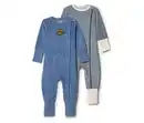 Bild 1 von 2 Baby-Pjyamas, blau und gestreift