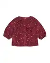 Bild 1 von Babykleid in A-Linie aus Kord mit Punkten bordeauxrot