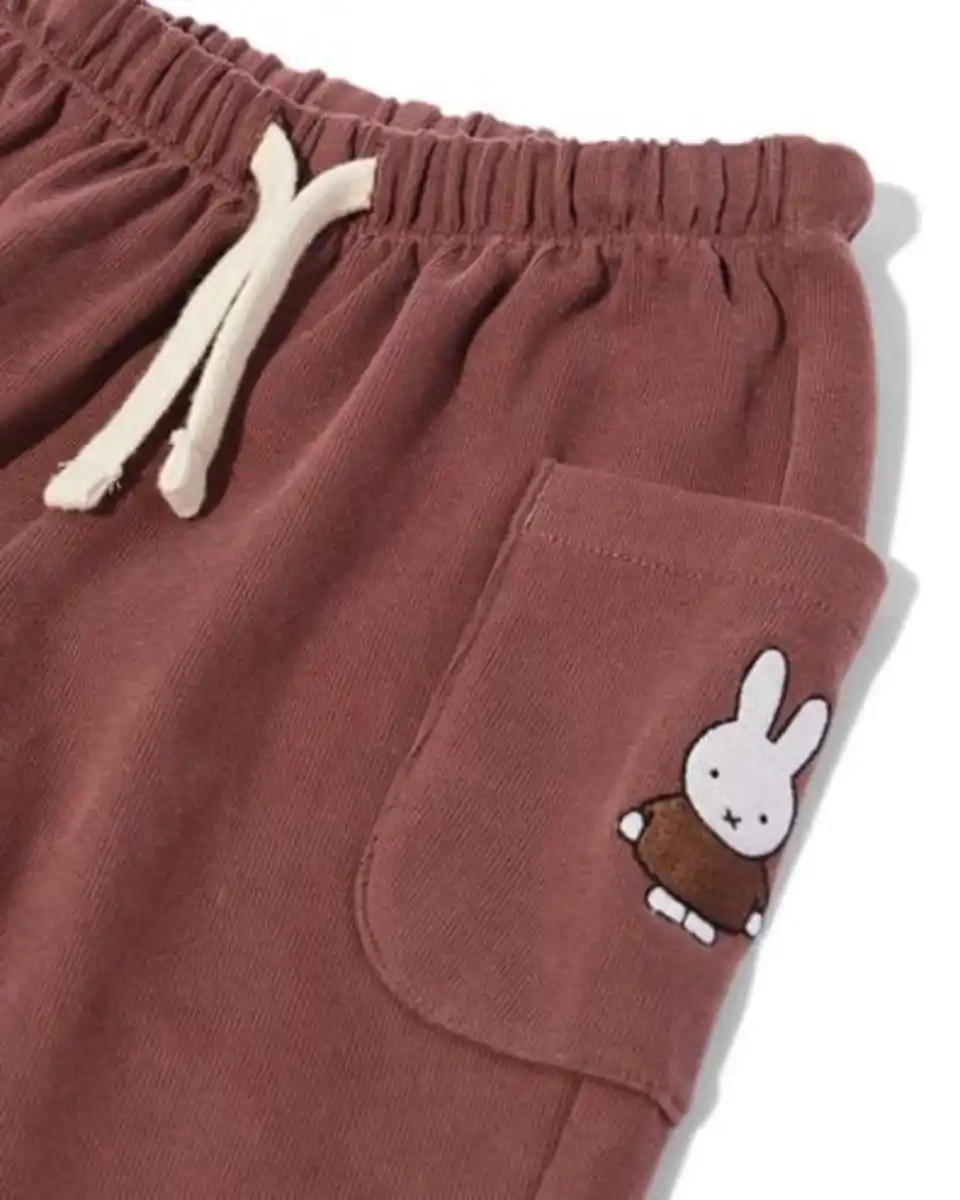 Bild 3 von Miffy-Babyhose, bequeme Passform, aus Sweatstoff braun