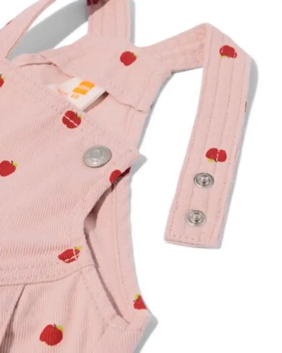 Bild 3 von Baby-Latzhose mit Äpfeln rosa