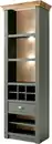 Bild 1 von Home affaire Regal Cambridge, Standregal im Landhausstil, Mehrzweckschrank, Hochschrank, schöne Kranzoptik, messingfarbene Metallgriffe, 207 cm hoch