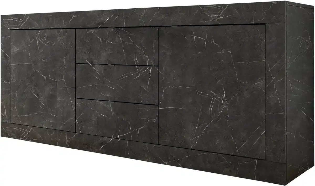 Bild 1 von Home affaire Sideboard Basic Breite 210 cm, Kommode 2 Türen, 3 Schubkästen, Anrichte, Metallgriff, moderne Rahmenoptik, viel Stauraum, Farbauswahl