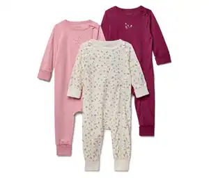 3 Baby-Schlafanzüge, Blumen