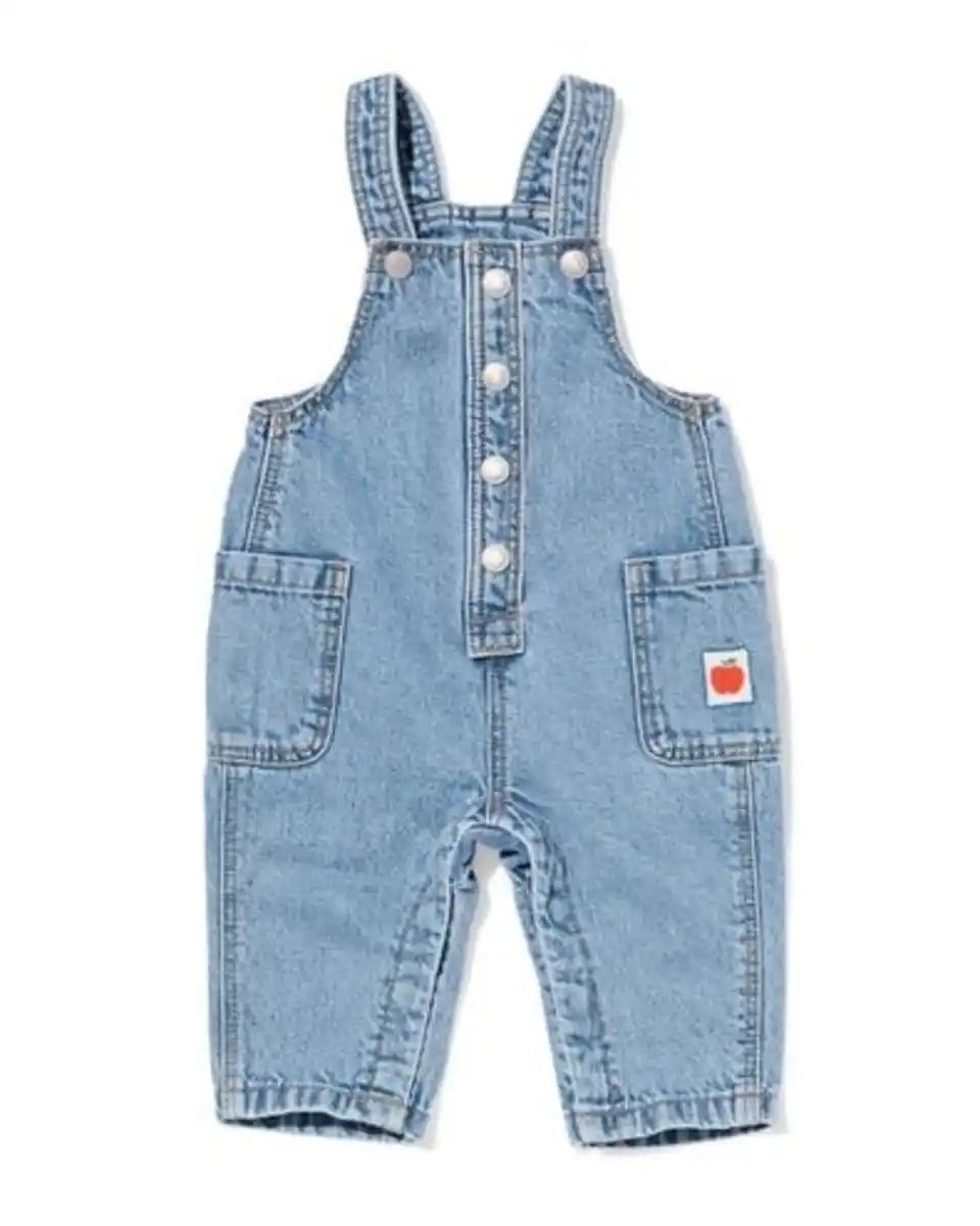Bild 1 von Baby-Latzhose aus Jeansstoff mittelblau