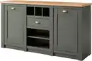 Bild 1 von Home affaire Sideboard Cambridge, moderner Schrank, Kommode im Landhausstil, ausreichend Stauraum, messingfarbene Metallgriffe, 145 cm breit