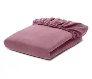 Biber-Spannbettlaken, rosa, Normalgröße