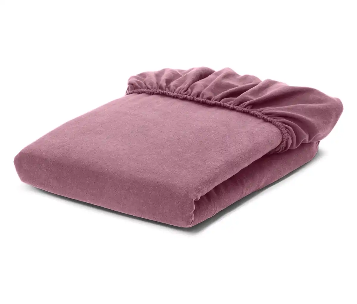 Bild 1 von Biber-Spannbettlaken, rosa, Normalgröße