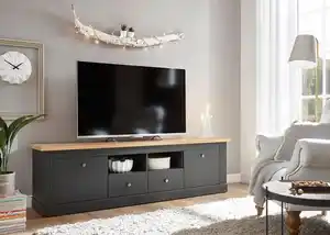 OTTO home Lowboard Westminster, TV-Unterteil im Landhausstil, Kommode, TV-Schrank, Metallgriffe, viel Stauraum, in 2 Farben & drei Größen erhältlich