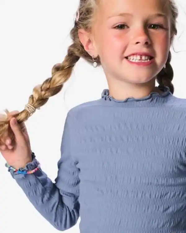 Bild 3 von Kinder-T-Shirt, Rüschen blau
