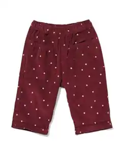 Babyhose, Comfy Fit, gerippt und getupft bordeauxrot