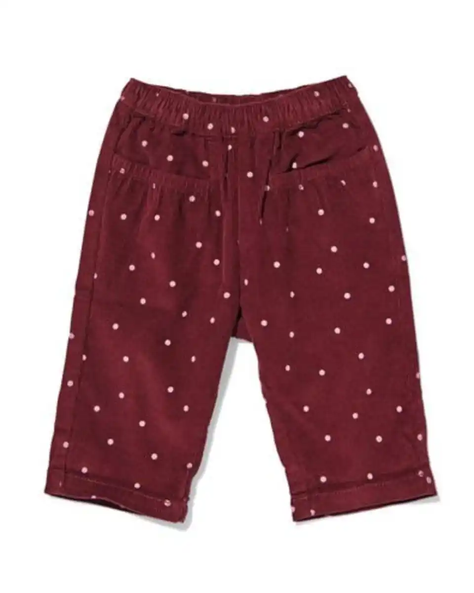 Bild 1 von Babyhose, Comfy Fit, gerippt und getupft bordeauxrot
