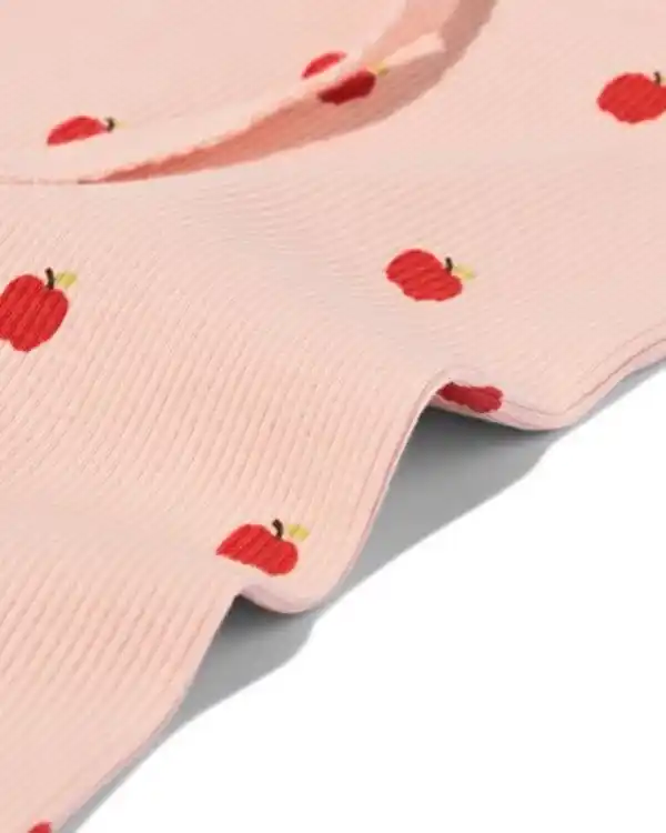 Bild 3 von Babyleggings, anliegend, gerippt, Äpfel – 2 Stück bordeauxrot