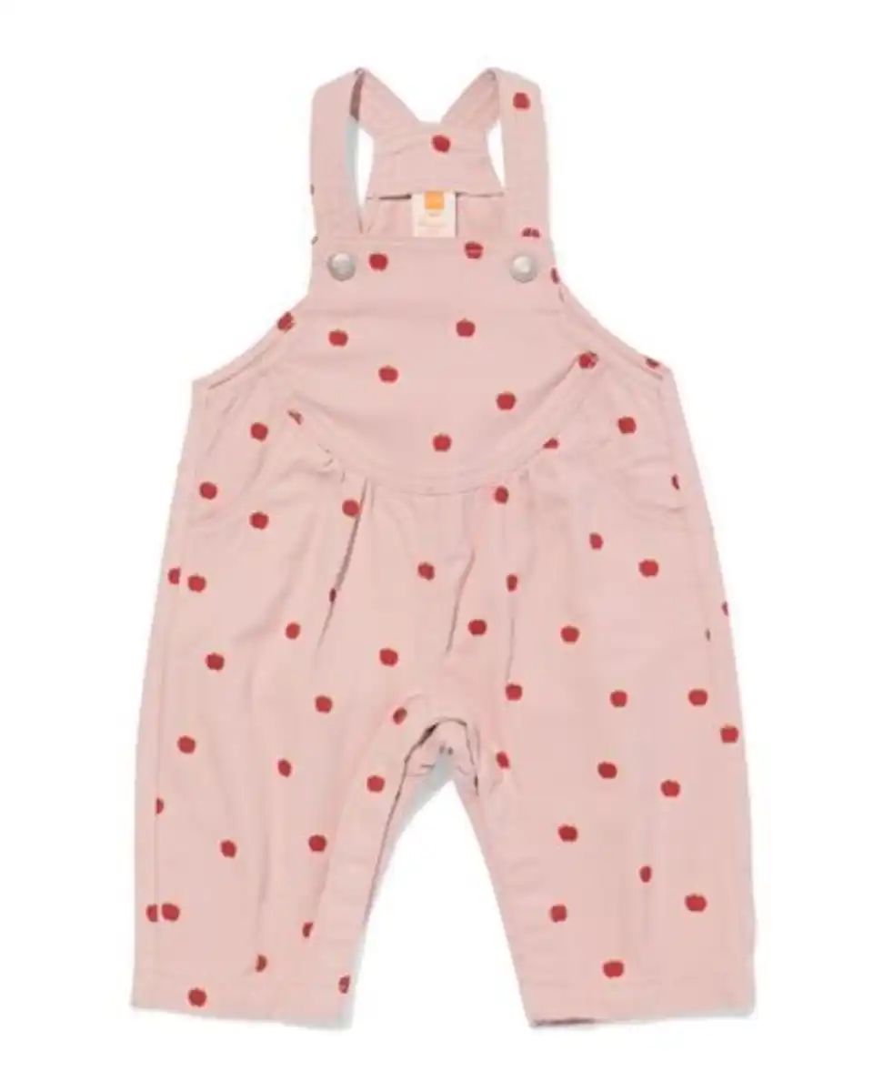 Bild 1 von Baby-Latzhose mit Äpfeln rosa