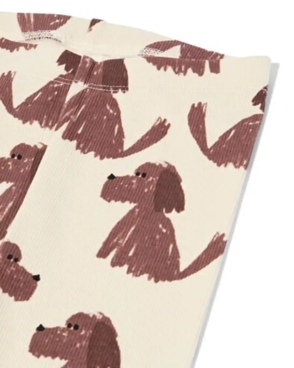 Bild 4 von Babybeleidungsset gerippt, mit Hunde, aus Sweatstoff olivgrün