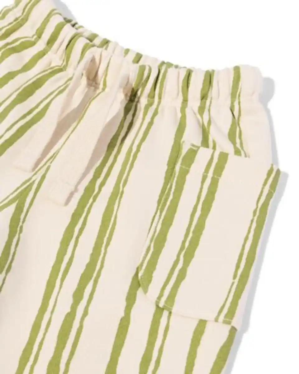 Bild 3 von Baby-Hosen, bequeme Passform, aus Sweatstoff, gestreift grün