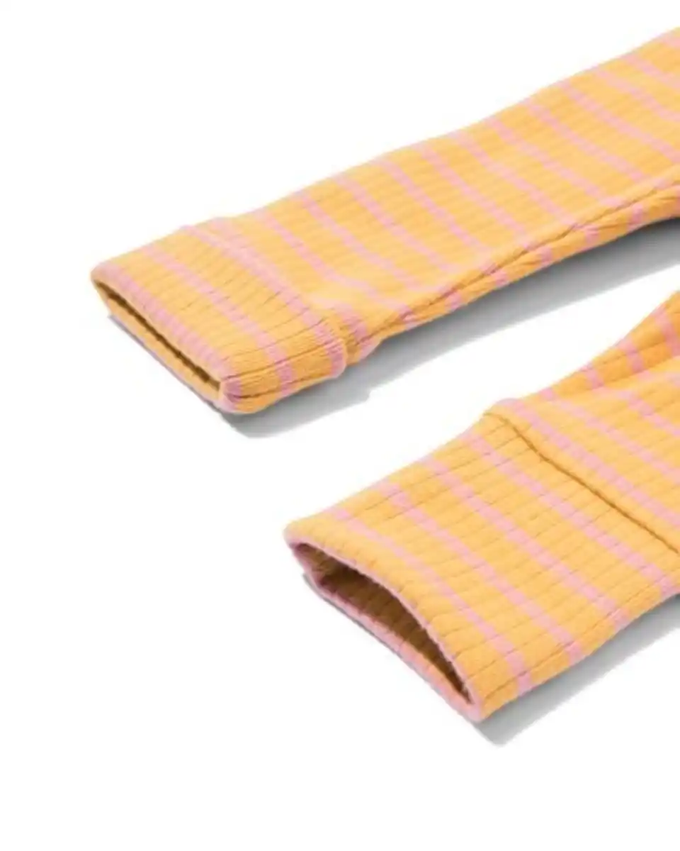 Bild 4 von Babyleggings zum Mitwachsen, anliegend, gerippt, Streifen olivgrün