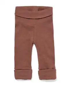 Babyleggings, anliegend, gerippt braun