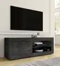 Bild 1 von Home affaire Lowboard Basic Breite 140 cm, TV-Board 1 Tür, 2 offene Fächer (Glasboden), TV-Kommode, Metallgriff, moderne Rahmenoptik, Farbauswahl