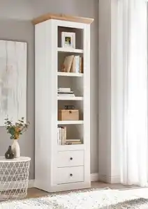 OTTO home Regal Westminster, Garderobenschrank, Wohnzimmerschrank, Mehrzweckschrank, Schrank, Metallgriffe, vielseitig einsetzbar, in 2 Farben erhältlich