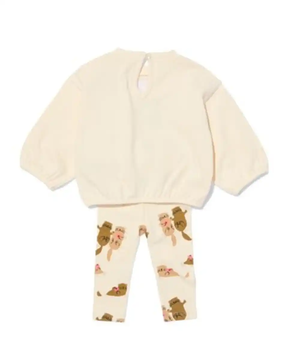 Bild 2 von Baby-Bekleidungsset, Sweatstoff, Otter ecru
